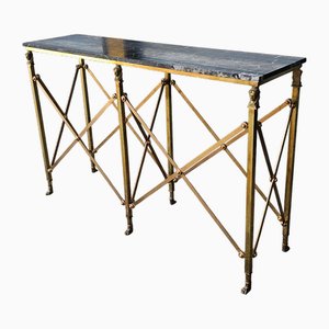Brass Console Table in the style of Maison Jansen, 1960s