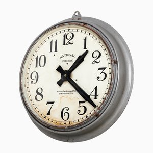 Vintage Industrial Electic Wall Clock