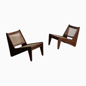 PJ-SI-59 Kangaroo Stühle von Pierre Jeanneret, Indien, 1955, 2er Set
