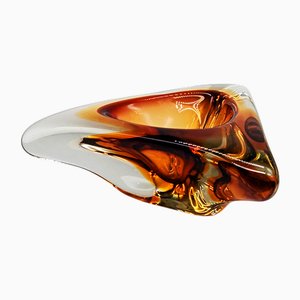 Italian Triangular Ashtray in Murano Glass, 1960s