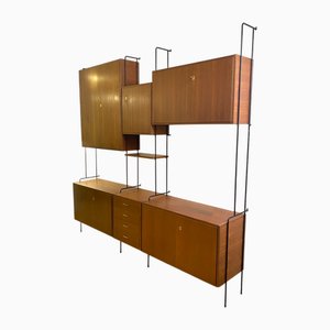 Mid-Century Teak Wall Unit by Ernst Dieter Hilker for Omnia, Germany, 1960s