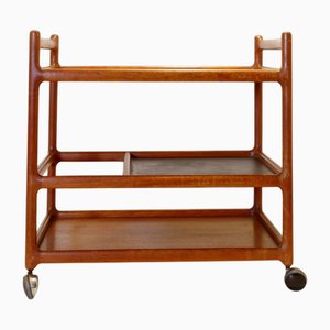 Chariot à Boissons Trolley Bar Mid-Century par Johannes Andersen pour Silkeborg, Danemark, 1960s