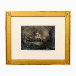 Alfred Kubin, tumba china, 1906, Gouache