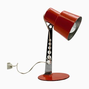 Lampada da scrivania Targetti Sankey vintage arancione, Italia, anni '70