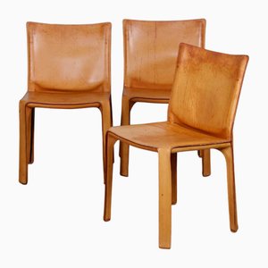 Chaises Modèle CAB 412 par Mario Bellini pour Cassina, 1970s, Set de 3