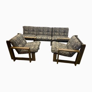 Brutalistische Sessel, 1970er, 5er Set