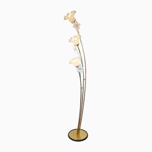 Vintage Golden Murano Floor Lamp, 1980s