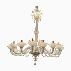 Großer Venezianischer Kronleuchter aus Muranoglas von Paolo Venini für Maestri di Murano, 1950er