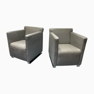 Cube Lederstühle von Cor, 2er Set