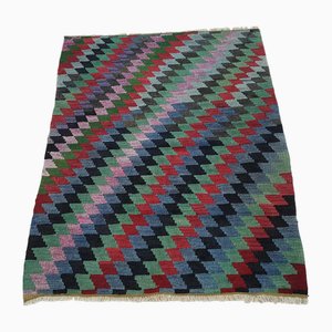 Small Turkish Diamond Kilim Rug