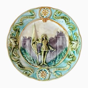Decorative Plate by Faience Donnaing, 1890s