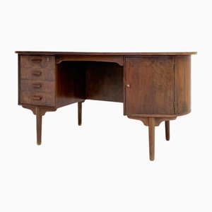 Bureau Mid-Century en Noyer avec Dossier, 1960s