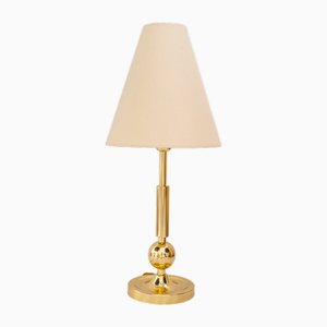 Large Table Lamp with Fabric Shade, Vienna, Austria 1950s