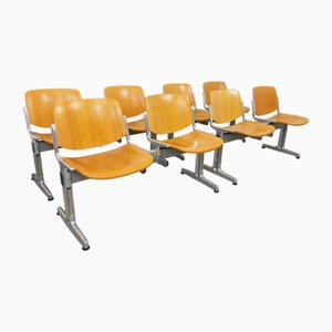 Vintage Benches by Giancarlo Piretti for Castelli, 1970s, Set of 4