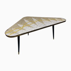 Mid-Century Modern Kidney Table with Mosaic Design, 1960s