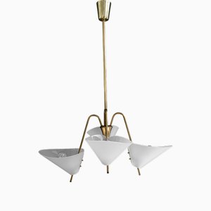 Chandelier with Acrylic Glass Shades by Rupert Nikoll, Vienna, Austria, 1960s