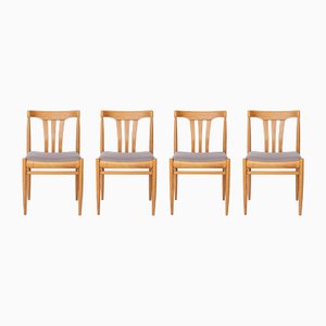 Vintage German Dining Chairs in Beechwood, 1970s, Set of 4
