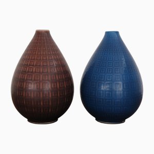 Marselis Vases in Ceramic by Nils Thorsson for Royal Copenhagen, Denmark, 1950s, Set of 2