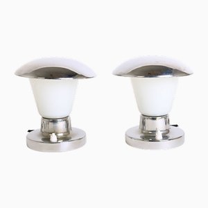 Lampade da comodino Bauhaus di Napako, anni '30, set di 2