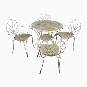 Wrought Iron Garden Set, 1960s, Set of 5