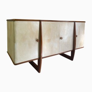 Italian Art Deco Sideboard in Parchment, 1940s