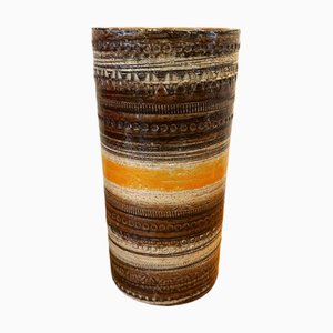 Italian Vase in Sahara Decor by Aldo Londi, 1960s