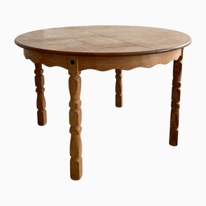 Tavolo da pranzo Mid-Century moderno in quercia, Danimarca, anni '60