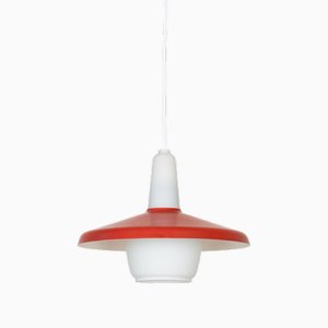 Vintage Pendant Lamp attributed to Bent Karlby for Lyfa, 1950s
