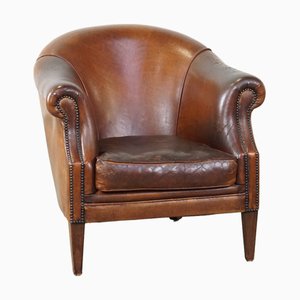 Vintage Sheepskin Club Chair, 1980s