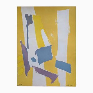 Pierre Pallut, Abstraction, Hand-Signed Lithograph, 1972