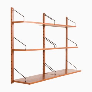 Teak Regalsystem mit 2 Ablagen von Poul Cadovius für Cado, Dänemark, 1960er