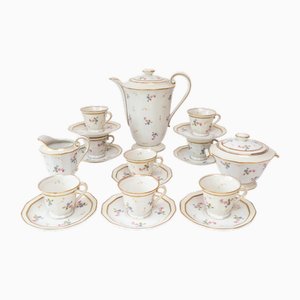 Coffee Service for 8 by Bernardaud & Cie. for Limoges, 1920s, Set of 20