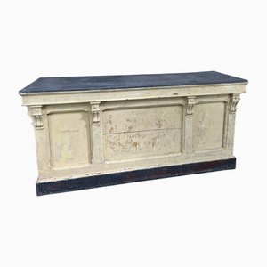 Comptoir Antique en Chêne et Zinc, 1890s