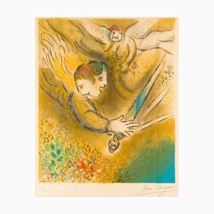 Marc Chagall, The Angel of Justice, Lithograph, 1974