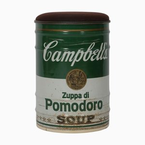 Warhol Campbell's Soup Can Stool by Dino Gavina for Studio Simon, Italy, 1971