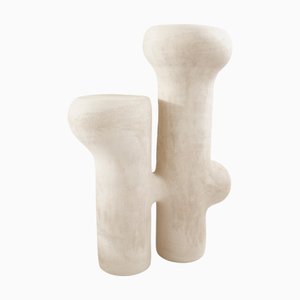 Nuit Blanche #30 Skulptur aus weißem Steingut von Elisa Uberti