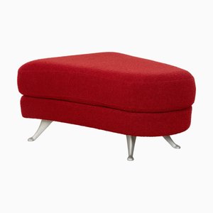 Model 2500 Ottoman in Red Fabric from Rolf Benz
