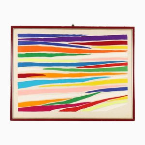 Piero Dorazio, Collage, Felt Fragments on Panel, Framed