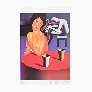 Mark Kostabi, Lush Life, Lithograph, 2012