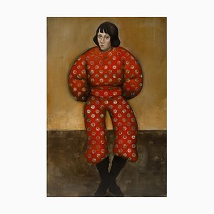 Michele Mikesell, The Simurgh and the Crow, 2025, Oil on Canvas