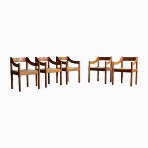 Carimate Chairs from Vico Magistretti, Italy, 1960s, Set of 5
