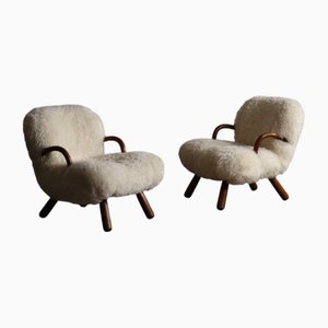 Clam Stühle von Arnold Madsen für Madsen & Schubell, Dänemark, 1944, 2er Set