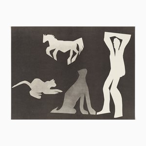 Pablo Picasso, Diurnes "L'homme aux cats I", 1962, litografia offset