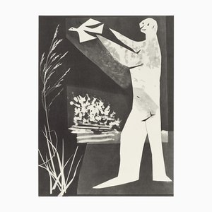 Pablo Picasso, Diurnes "L'homme à l'oiseau", 1962, offset lithograph