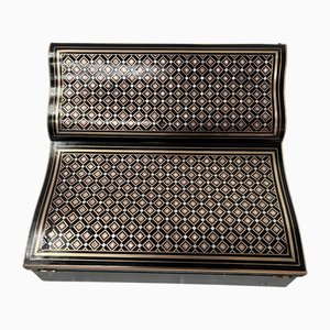 Napoleon III Writing Case in Black Wood and Marquetry