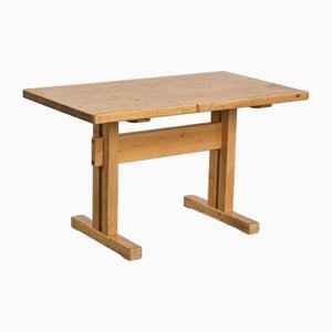 Table de Salle à Manger en Pin par Charlotte Perriand pour Les Arcs, France, 1970s