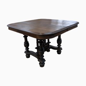 Antique Wilhelminian Style Table in Oak, 1890s