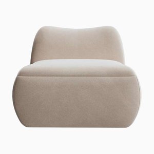Viola White Lounge Chair by Hommés Studio