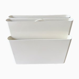 Vintage Space Age Magazine Racks by Giotto Stoppino for Kartell, 1970s