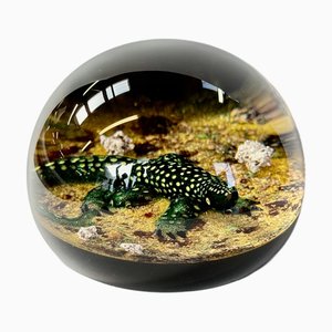 Fermacarte in vetro artistico di William Manson, anni '80